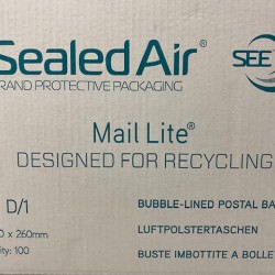 10 x Sealed Air Padded Envelope D/1 180mm x 260mm 