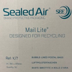 10 x Sealed Air Padded Envelope K/7 350mm x 470mm 