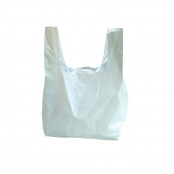 200 x Carrier Bags  - 11 x 17 x 21" (White)