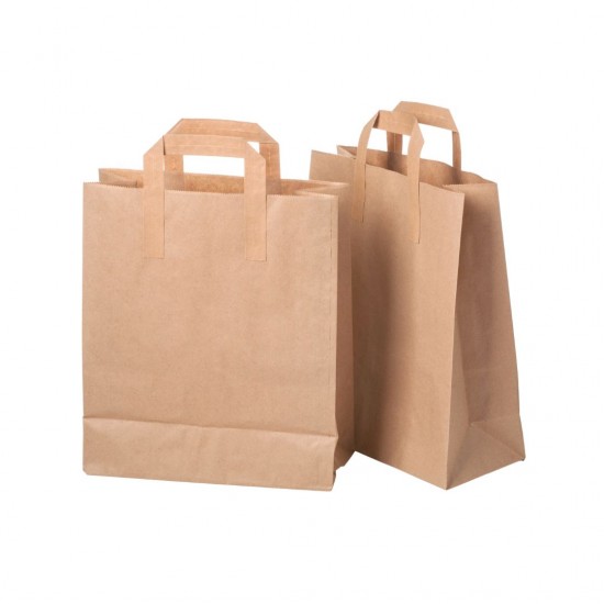 100 x Kraft Paper SOS Bags  - 10 x 5.5  x 12"