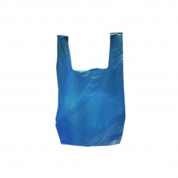 500 x Carrier Bags  - 11 x 17 x 21" (Blue)