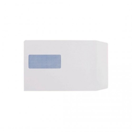 C4 White Window Envelope